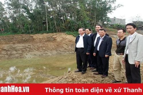 Phó Chủ tịch Thường trực UBND tỉnh Nguyễn Đức Quyền kiểm tra tình hình sản xuất tại các đơn vị khai thác thủy lợi