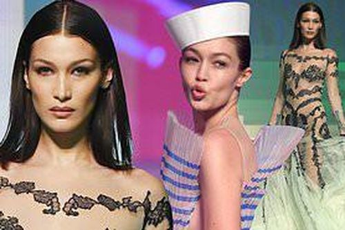 'Nhức mắt' ngắm chị em Gigi, Bella Hadid mặc xuyên thấu lộ nội y