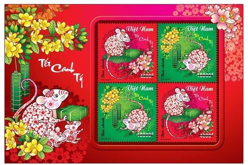 Ngắm hình ảnh chuột trên tem