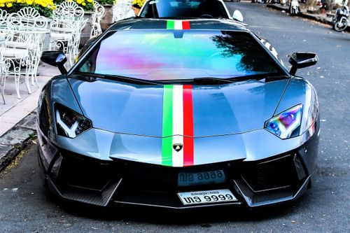 Lamborghini Aventador biển số tứ quý 9 trên đường phố TP.HCM