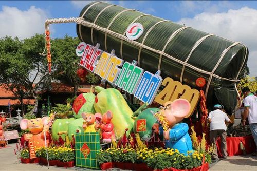 Đồng Tháp có đòn bánh tét lớn nhất Việt Nam