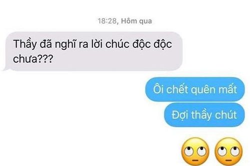 Hớn hở đòi thầy giáo lời chúc 'độc độc' dịp năm mới, nam sinh nhận ngay cái kết 'há miệng mắc quai'
