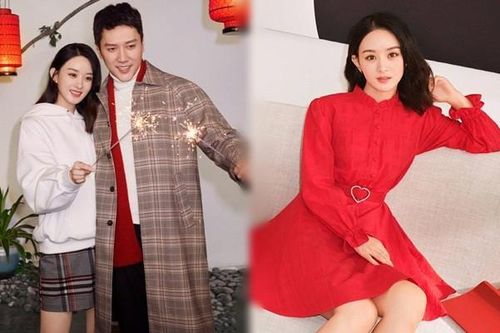'Sở Kiều' Triệu Lệ Dĩnh rạng rỡ đón xuân bên chồng Phùng Thiệu Phong
