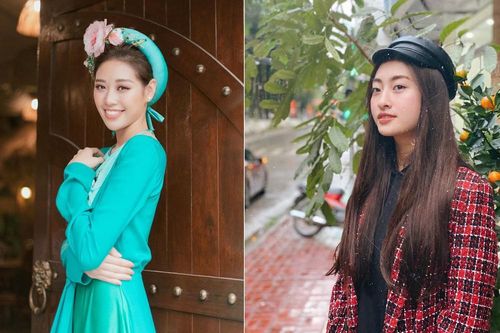 Khánh Vân hóa cô Tấm trẩy hội Xuân, Lương Thùy Linh đẹp giản dị ngày mùng 1 Tết