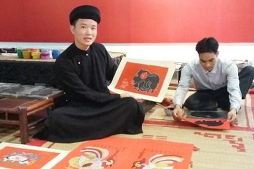 Tranh Kim Hoàng gọi mùa xuân đến