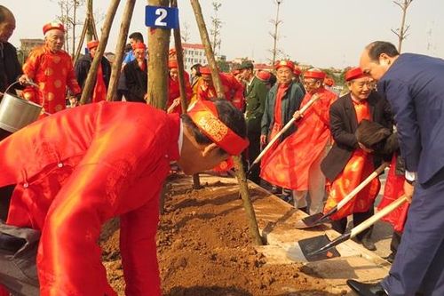 Thanh Trì trồng 15.215m thảm hoa và 2.917 cây xanh