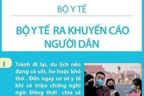 Việt Nam đã có 5 trường hợp nhiễm virus corona, Bộ Y tế ra các khuyến cáo mới về phòng chống dịch bệnh