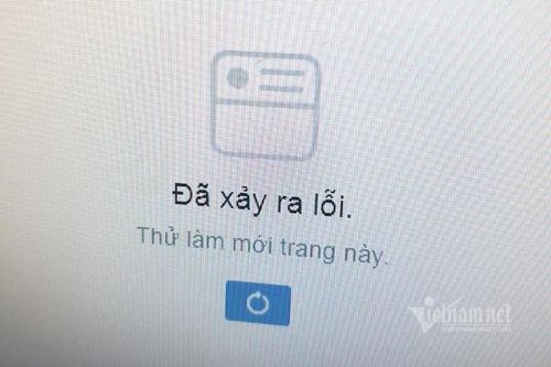 Facebook đang lỗi, người dùng không thể tải bản tin News Feed