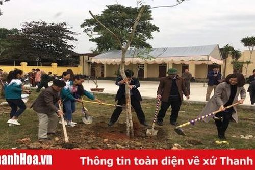 Huyện Thiệu Hóa tổ chức Tết trồng cây 'Đời đời nhớ ơn Bác Hồ' năm 2020