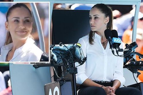 Tennis: Sắc đẹp của nữ trọng tài quần vợt 'chiếm sóng' trận đấu của Roger Federer