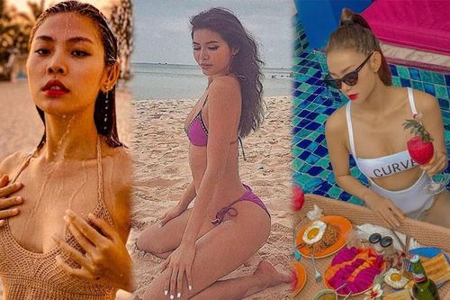 Loạt mỹ nhân Việt tung ảnh bikini 'bỏng mắt' sau Tết
