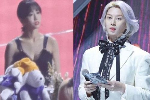 TWICE khó chịu ra mặt, MOMO suýt khóc khi bị nam MC trêu chuyện đang hẹn hò với Heechul ngay giữa sự kiện