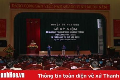 Huyện Nga Sơn kỷ niệm 90 năm ngày thành lập Đảng Cộng Sản Việt Nam