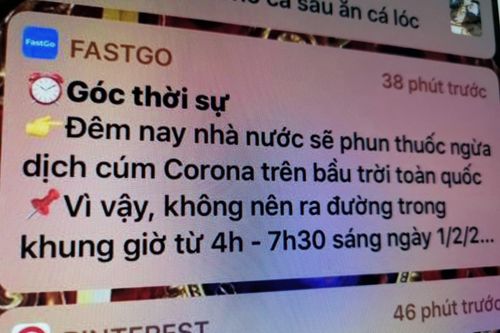 Ứng dụng gọi xe Việt phao tin giả về virus corona