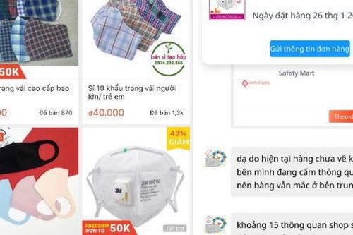 Lên mạng mua khẩu trang, hét giá 5,5 triệu, hẹn nửa tháng giao hàng