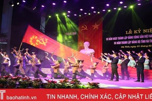 Long trọng kỷ niệm 90 năm thành lập Đảng Cộng sản Việt Nam, Đảng bộ tỉnh Hà Tĩnh