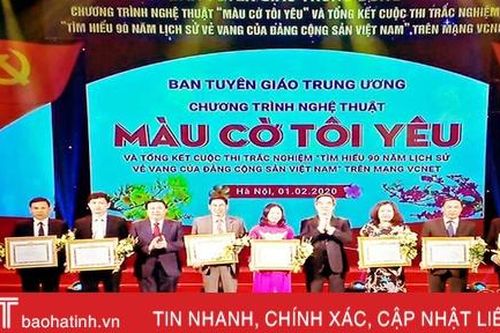 Hà Tĩnh được Trung ương tặng bằng khen Cuộc thi Tìm hiểu 90 năm lịch sử vẻ vang của Đảng