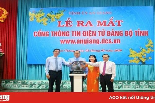 Ra mắt Cổng thông tin điện tử Đảng bộ tỉnh An Giang