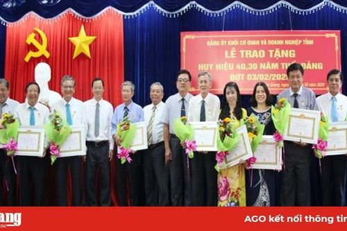Các đơn vị, địa phương kỷ niệm 90 năm ngày thành lập Đảng Cộng sản Việt Nam và trao huy hiệu Đảng