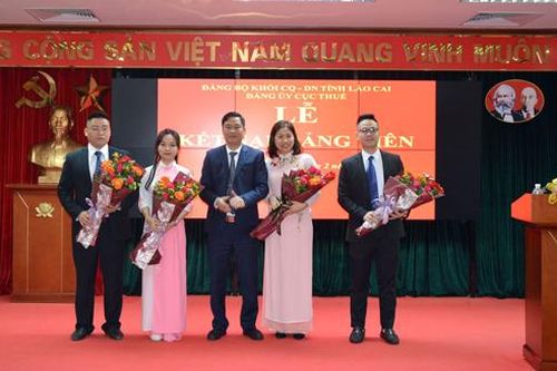 Đảng ủy Cục Thuế tỉnh: Kết nạp thêm 4 đảng viên đợt 3/2