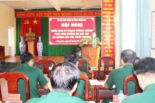 Bộ CHQS tỉnh triển khai kế hoạch phòng, chống dịch viêm đường hô hấp cấp