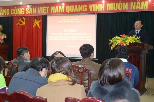 Thái Bình: Tập huấn phòng chống nCoV cho cán bộ y tế của các doanh nghiệp trên địa bàn