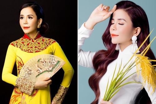 Oanh Lê khoe dáng với áo dài sau khi đăng quang Mrs International World 2019