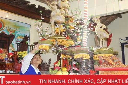 Đẹp mắt những mâm cỗ cúng Rằm tháng Giêng của người dân Hà Tĩnh
