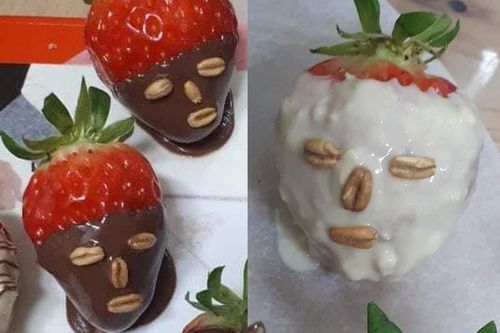 Dâu tây nhúng chocolate phiên bản kinh dị, làm quà Valentine tặng người yêu thế này thì 'toang'