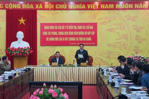 Bộ Y tế kiểm tra công tác phòng, chống dịch nCoV tại tỉnh Hà Giang