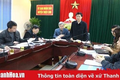Kiểm tra công tác phòng chống dịch viêm đường hô hấp cấp do nCoV tại huyện Triệu Sơn