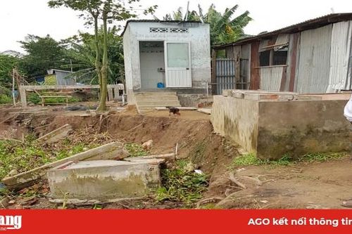 Sạt lở khu vực sông ông Chưởng