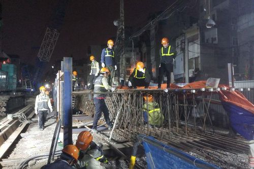 Hoàn thành gói thầu xây dựng cầu cạn dự án đường sắt đô thị Nhổn – Ga Hà Nội