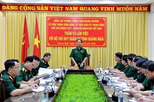 Đoàn công tác Tổng cục Chính trị làm việc tại Quảng Ngãi