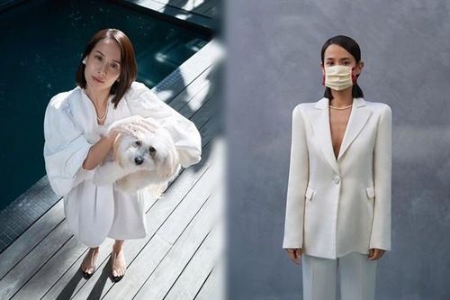 Người đẹp phim 'Ký sinh trùng' đeo khẩu trang chụp ảnh tạp chí