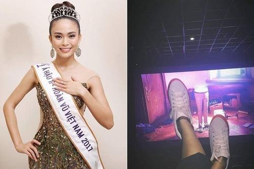 Mâu Thủy 'đấu khẩu' với antifan về hành động gác chân trong rạp phim