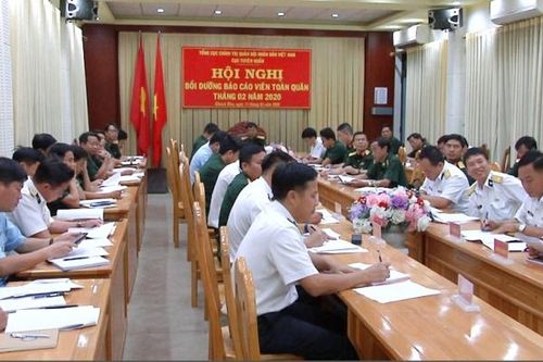 Hội nghị trực tuyến bồi dưỡng báo cáo viên toàn quân tháng 2-2020