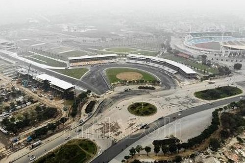 Toàn cảnh đường đua F1 Hà Nội đang gấp rút hoàn thiện