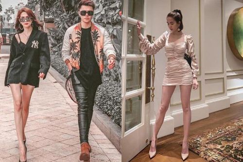 Diện vest giấu quần sành điệu, Ngọc Trinh khiến dân tình tò mò vì đôi chân quá gầy