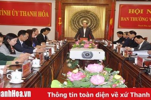 Ban Thường vụ Tỉnh ủy cho ý kiến vào dự thảo báo cáo chính trị của Ban Chấp hành Đảng bộ tỉnh khóa XVIII trình Đại hội đại biểu Đảng bộ tỉnh lần thứ XIX