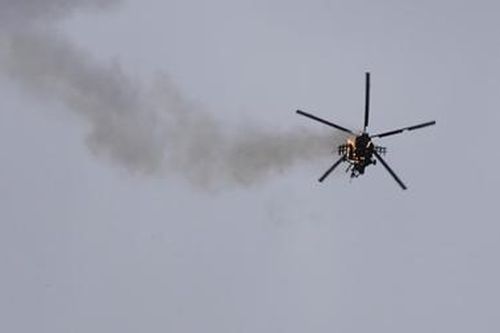 Trực thăng quân đội Syria bị bắn hạ ở Idlib