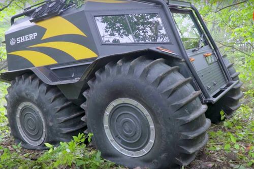 Ấn tượng ô tô Sherp ATV bất chấp mọi địa hình, có thể nổi trên nước