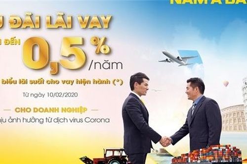 Nam A Bank giảm lãi vay cho doanh nghiệp chịu ảnh hưởng từ dịch virus Corona