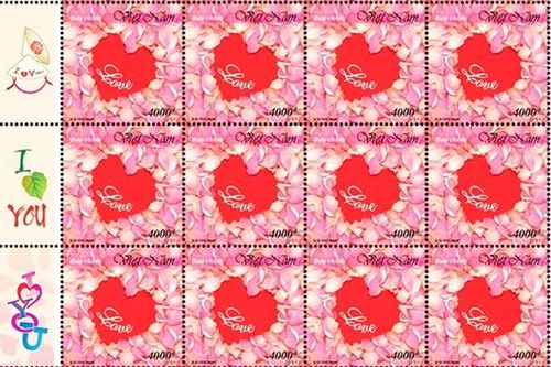 Độc đáo tem ngày Tình yêu - Valentine