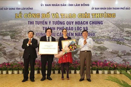 Công bố và trao giải thưởng Cuộc thi ý tưởng quy hoạch chung TP Bảo Lộc và vùng phụ cận đến năm 2040