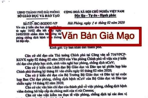 Hải Phòng bác thông tin cho học sinh nghỉ học đến hết ngày 26/2/2020