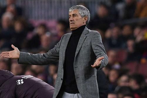 HLV Setien: Barcelona vẫn có thể cạnh tranh ngôi vô địch La Liga với Real