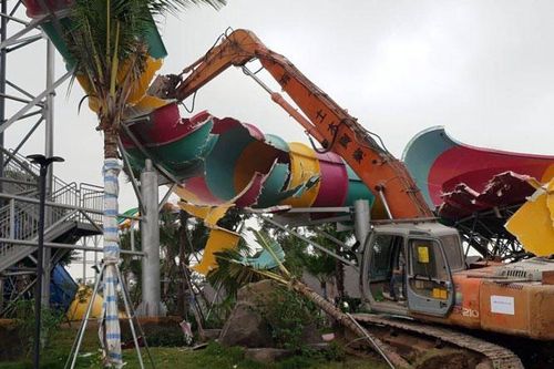 Thanh tra việc cưỡng chế vi phạm tại Công viên nước Thanh Hà