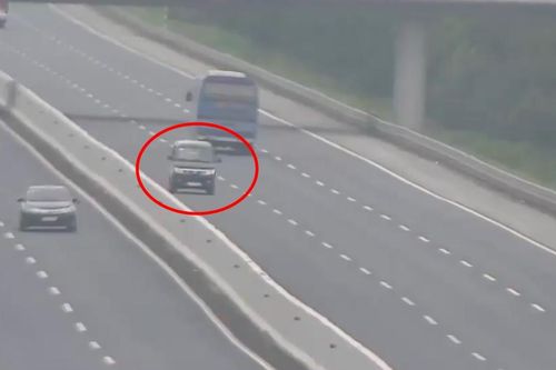 Xử phạt tài xế đi ngược chiều trên cao tốc Hà Nội - Hải Phòng