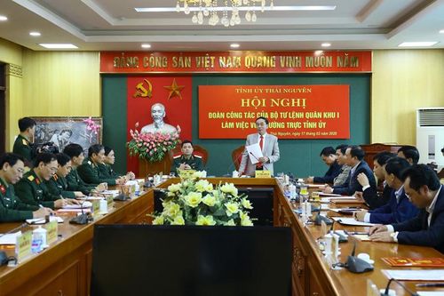 Tăng cường công tác phối hợp giữa Quân khu 1 và tỉnh Thái Nguyên